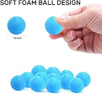 Vista 2 de 48 bolas de recambio para reventar, bolas de espuma suave de 1.2 pulgadas, color azul claro para recambios de burbujas