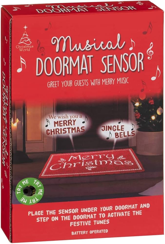 Christmas musical doormat sensor Clearance