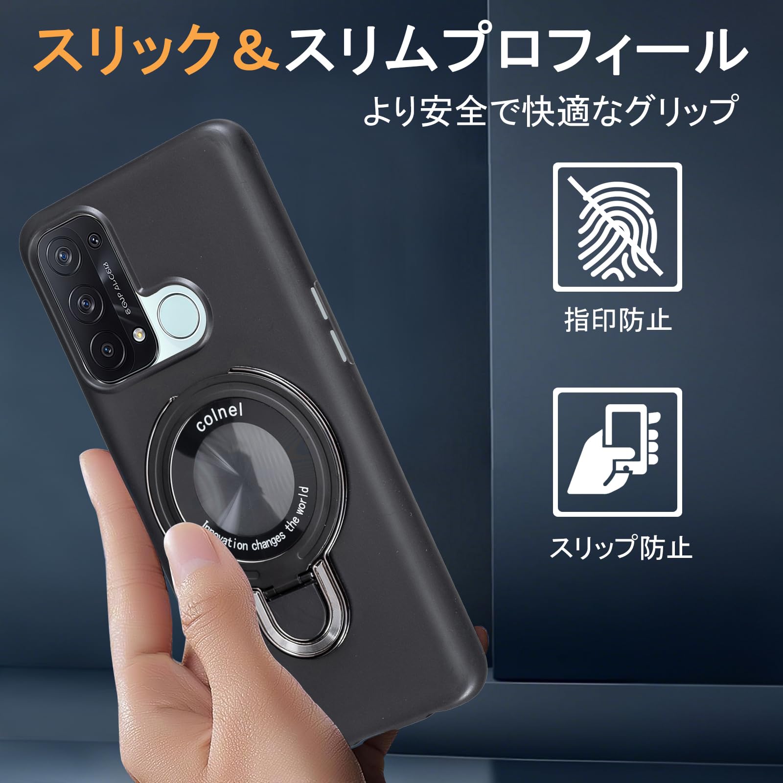 Amazon.co.jp: 【Antimam】OPPO Reno5 A 用 ケース マグネット搭載