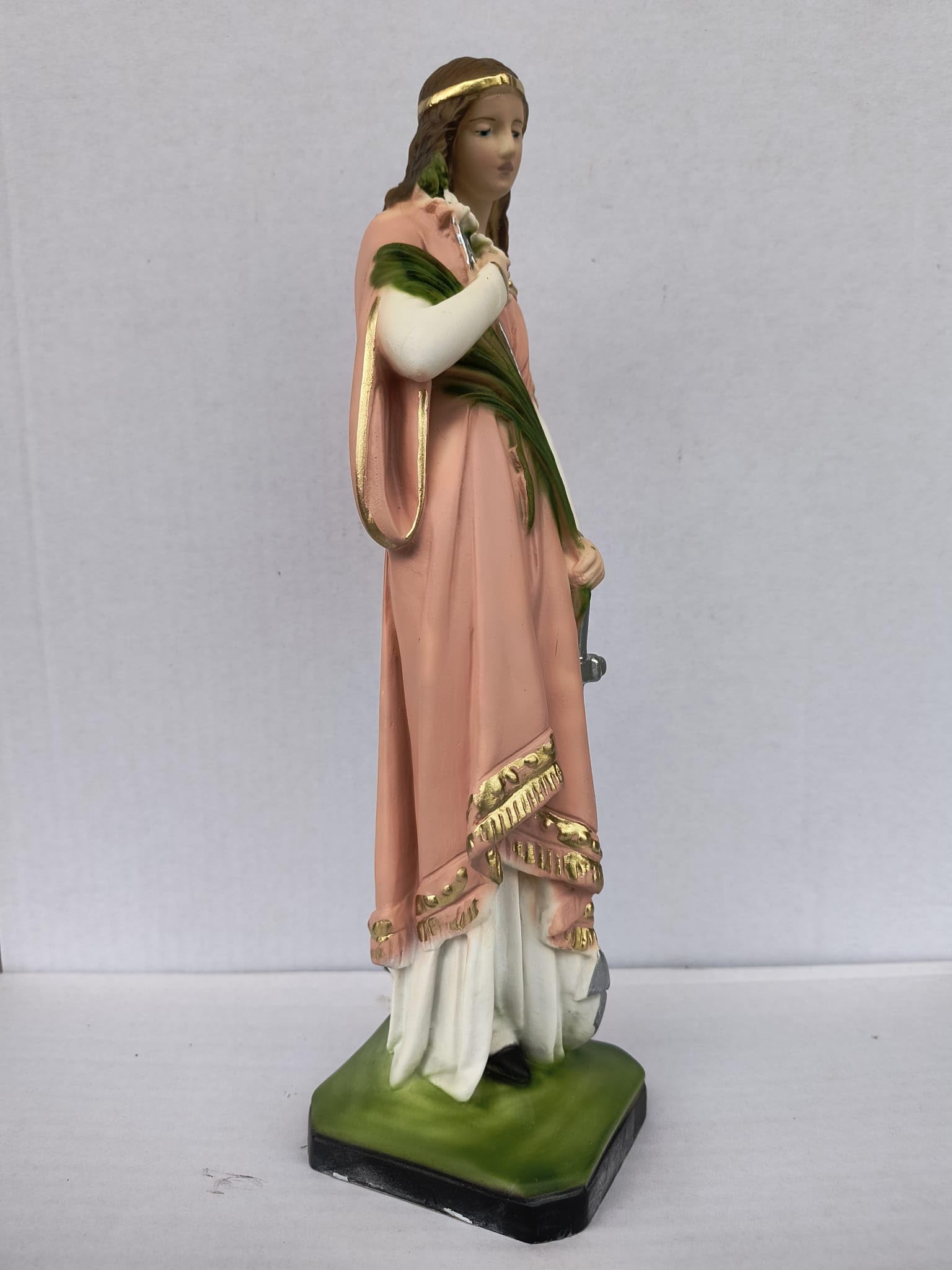 Generico ArteSacraCaravaggio Statua di Santa Filomena cm 30 (11,81 inches) realizzata in marmo resina decorata a mano di produzione artigianale italiana