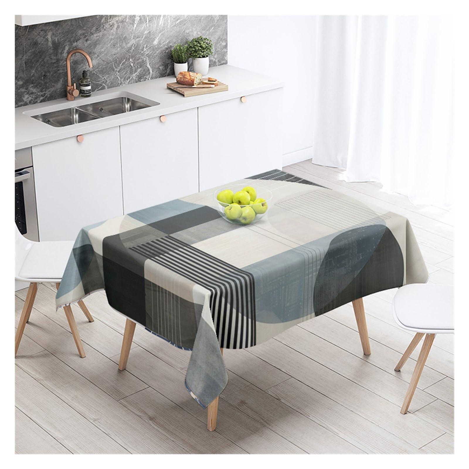 BDFJEDS Waterproof Tablecloth Abstract Geometric Tablecloth Party Decoration Restaurant Cafe Dining Table Tablecloths(Color7,140X160)