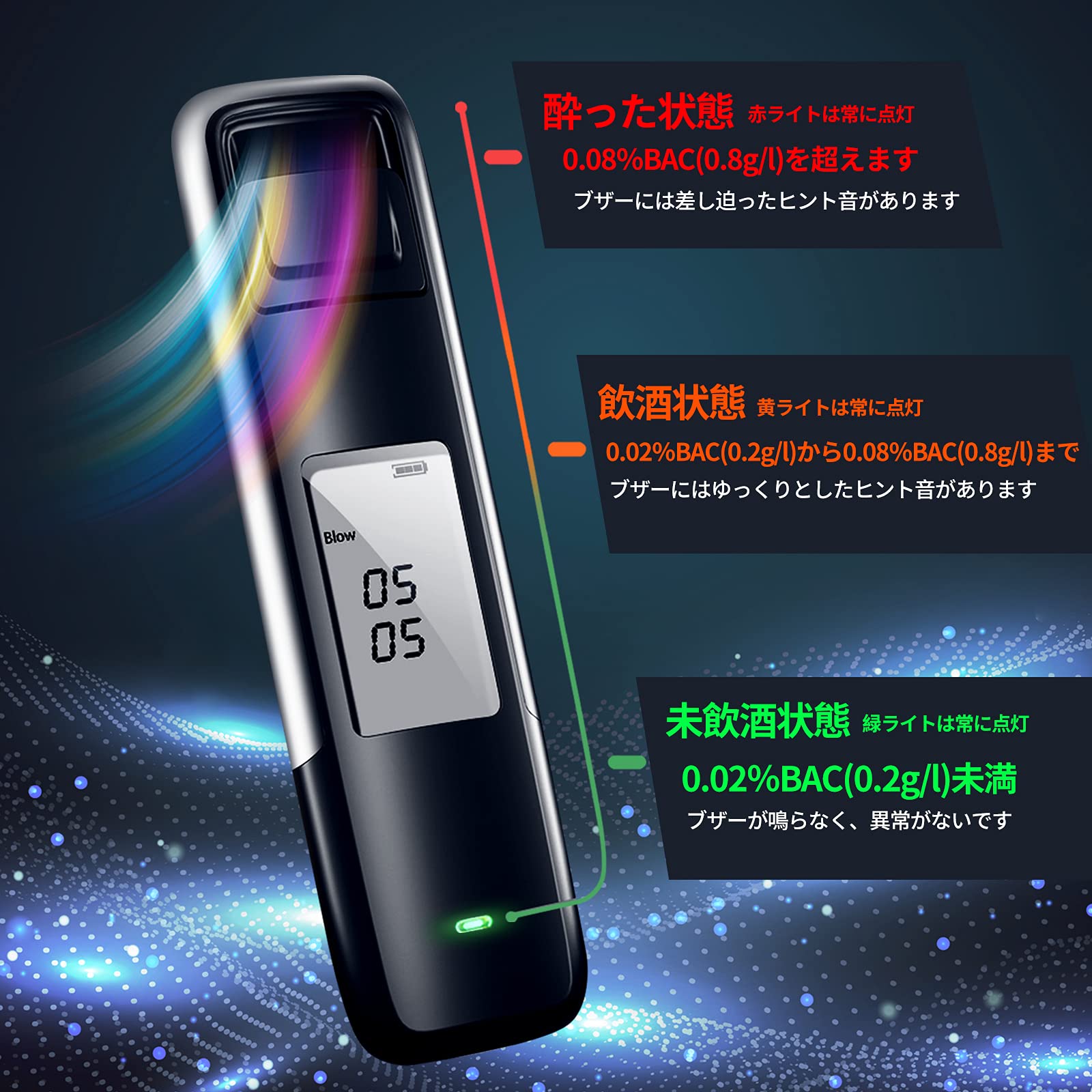 Amazon | アルコールチェッカー 飲酒チェッカー アルコールチェック