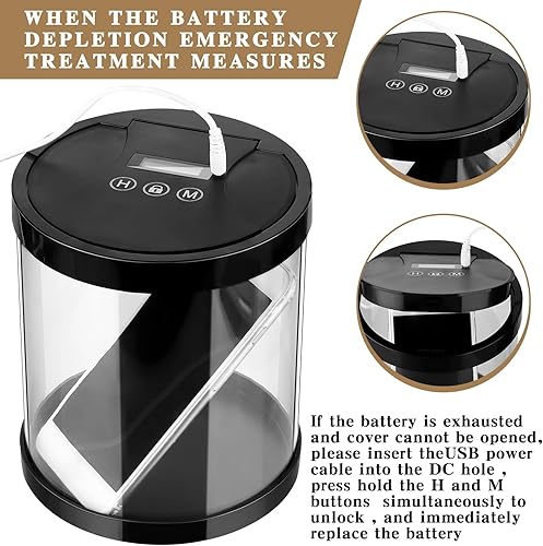 Miniatura 3 de Caja de bloqueo temporizada multiusos, contenedor de bloqueo de tiempo, caja de bloqueo de teléfono cronometrada con temporizador, caja de bloqueo