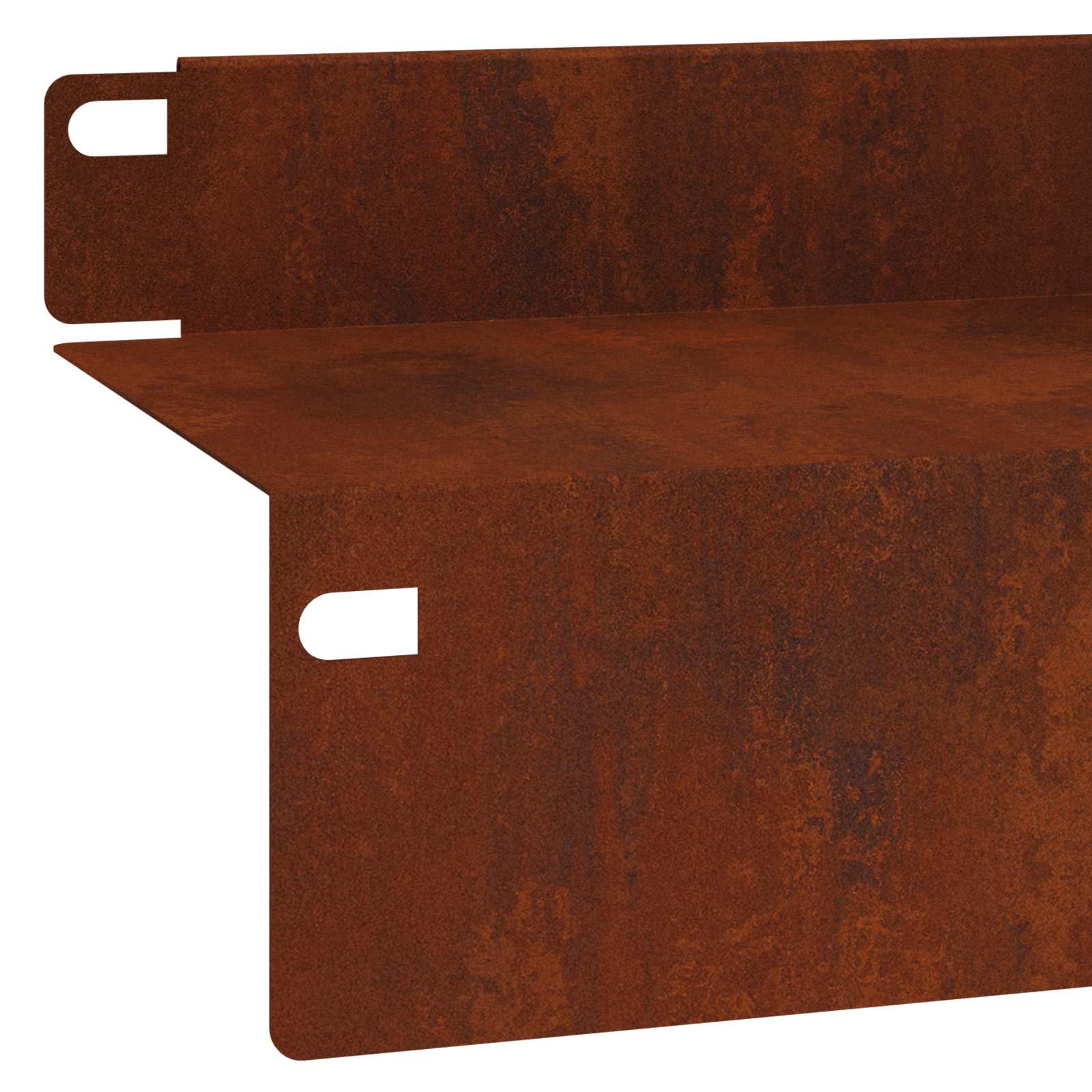 Gazonrand 20 szt. 100 x 10 x 8 cm Stal nierdzewna