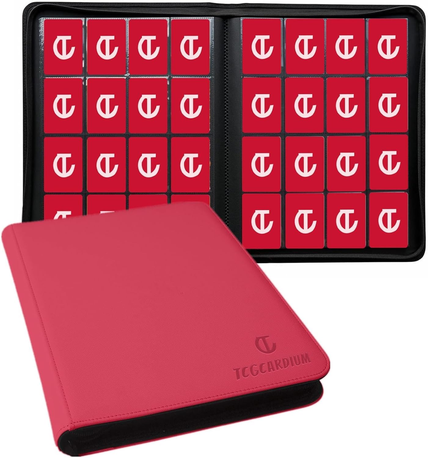 1660+ Pockets Premium Card Binder - 16-Pocket Ringless Side-Loading Album, Trading Card Binder Zippered Holder for TCG/MTG/Sports Cards (Sky Blue)