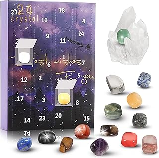 Advent Calendar 2023 Rocks, 24 Days Natural Crystal Agate Stone Minerals Fossils, Advent Calendar Crystals, Christmas Calendar Enthusiasts, Rock Collection Countdown Calendar (1pc)