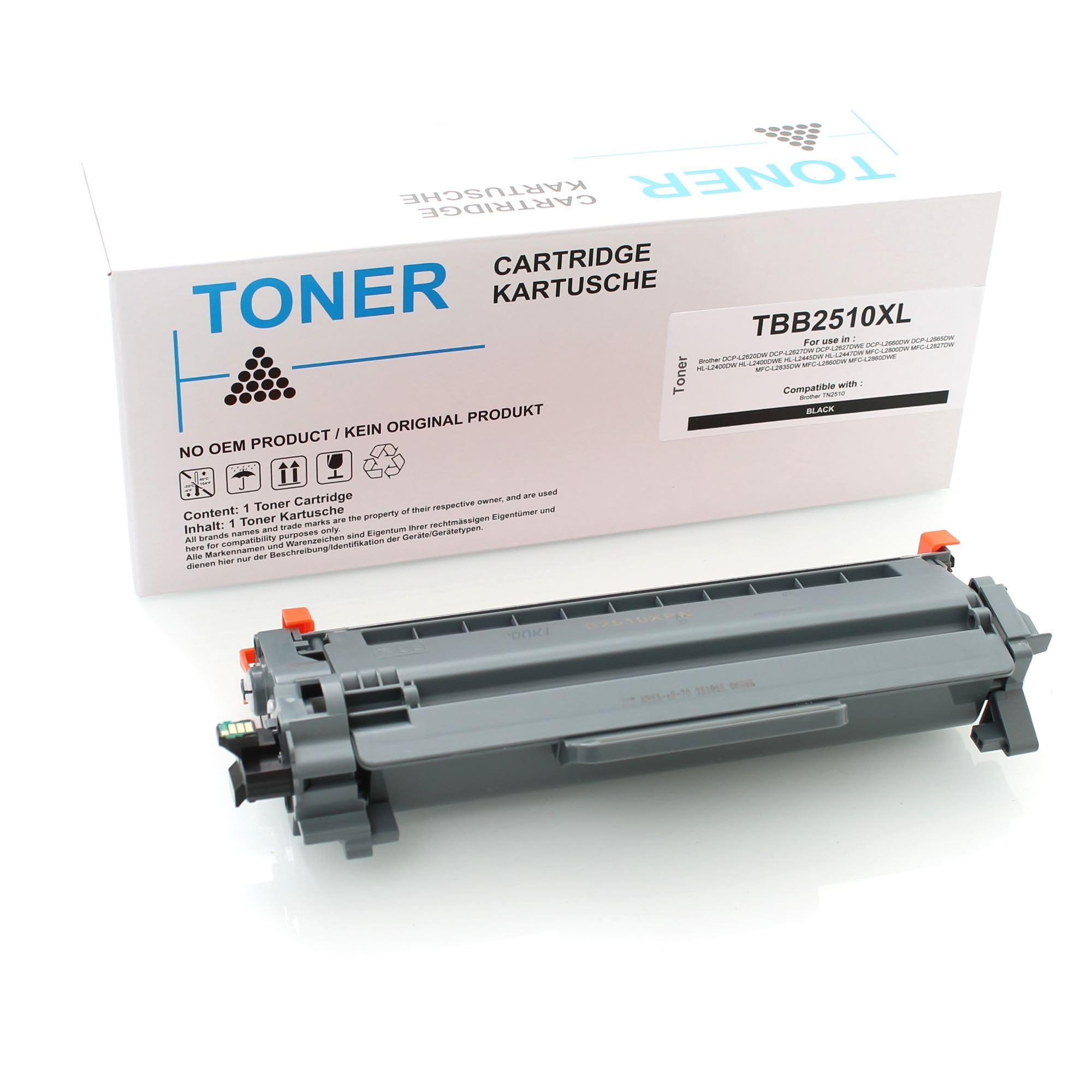 GPC Image TN2510XL TN-2510 Toner Alta Capacità Compatibili per Brother