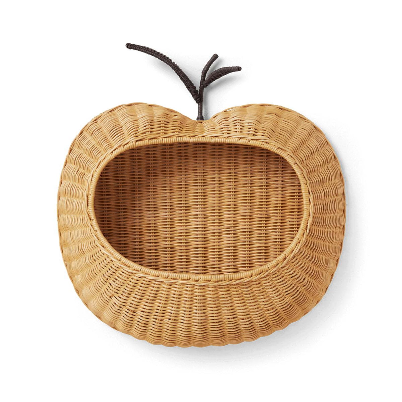 Cesta de Almacenamiento Tejida con Forma de Fruta for Colgar en la Pared, Cesta de Mimbre Decorativa a Mano for Dormitorio, Sala de Estar, Organizador de decoración Bohemio(B)