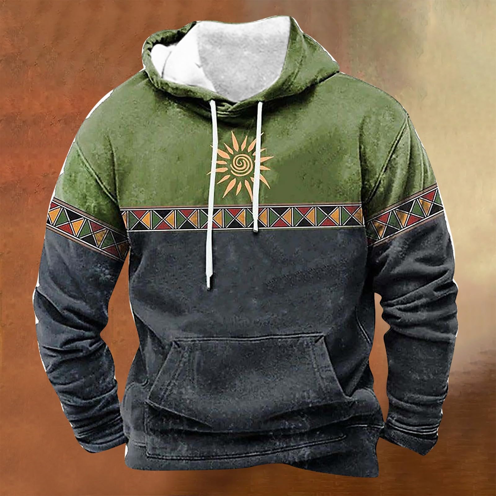 Sudaderas De Hombre Sudadera Manga Larga con Capucha Estampada En 3D, Informal, Holgada Y Moderna, para Rojo (JN, M) Camisas Camiseta Ciclismo Camisa Jersey Corta Moda Muscle Fit Moto