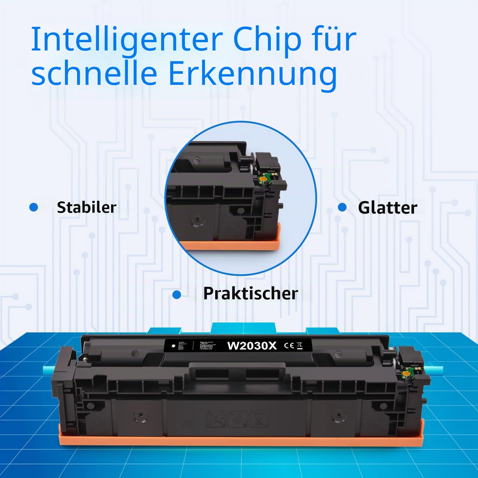 MYCARTRIDGE 415X (Mit Chip) Kompatibel für HP 415X 415A MFP M479fdw Toner