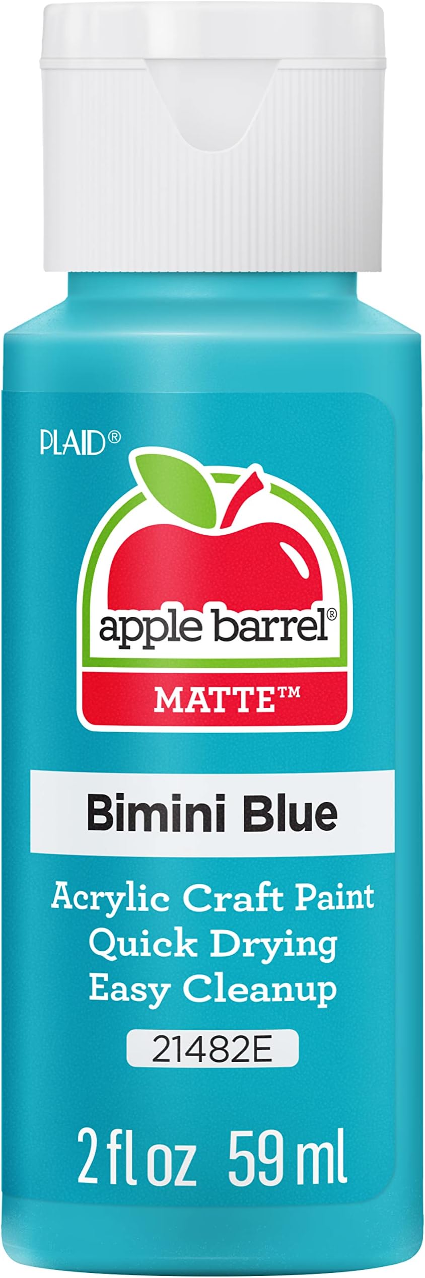 Apple Barrel Acrylic Paint in Assorted Colors (2 oz), 21482, Bimini Blue