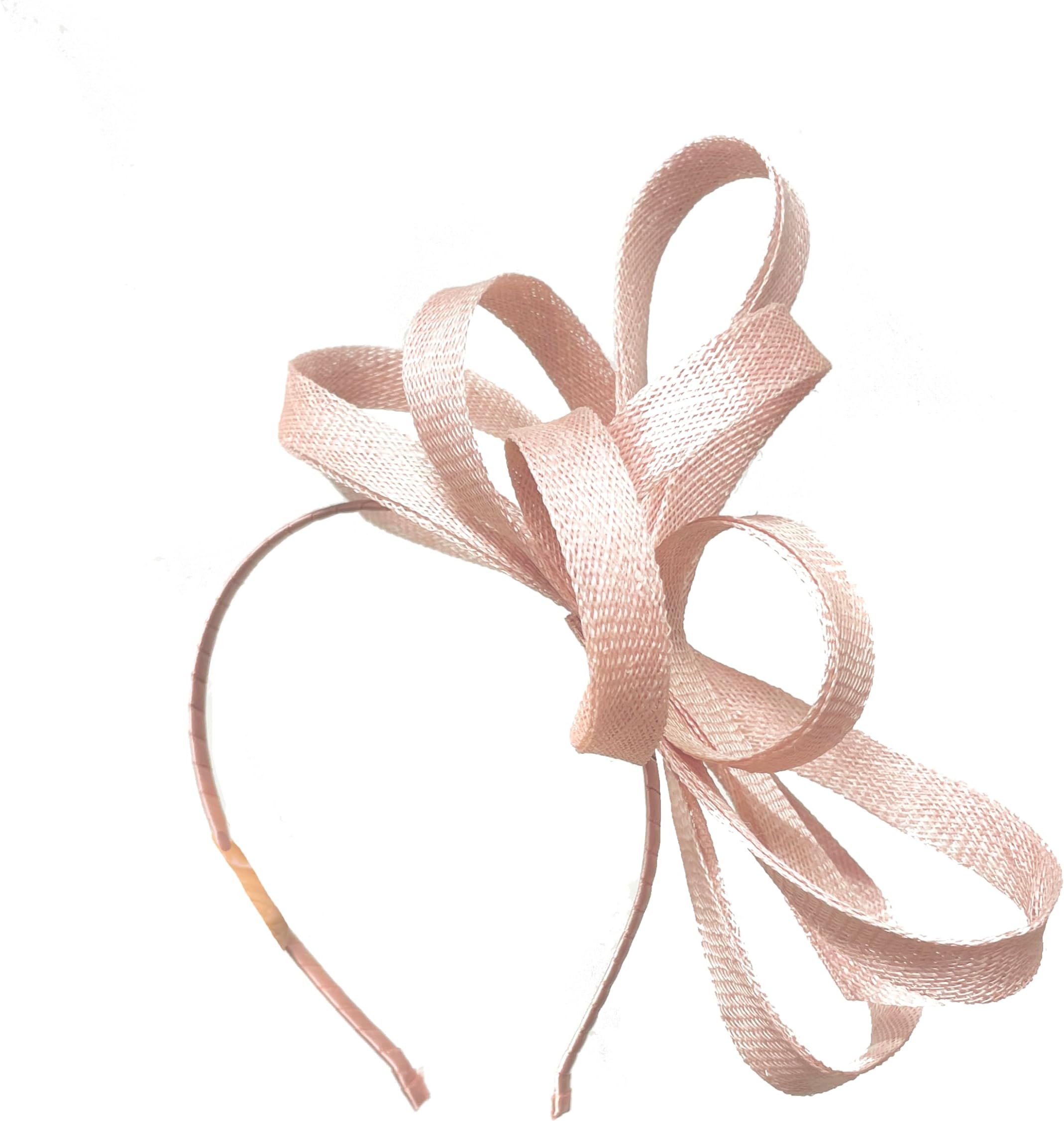 Caprilite Vegan Sinamay Fascinator Headband Wedding Hoop Ladies Day Ascot Races