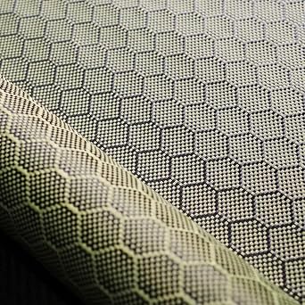 [Grade A+] 3K 240gsm Real Carbon Hexagonal Honeycomb Carbon Fabric Kevlar Mixed Textile Black Red Blue Yellow 100cm/40 Width