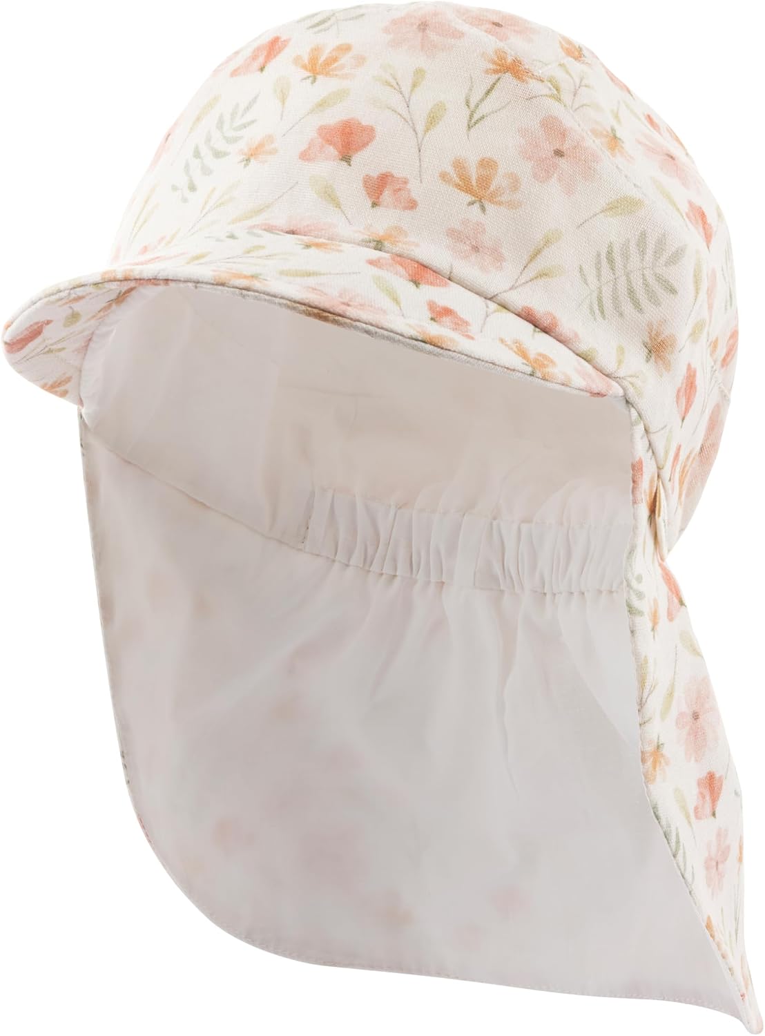 Sterntaler Girl's Schirmmütze Nackenschutz Aus Baumwolle Bedruckt Mit Blumen Sun Hat