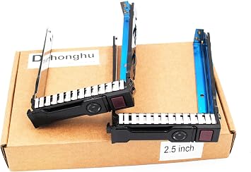 2Pack 2.5" SFF SAS SATA SSD Hard Drive Carrier Tray Caddy 651687-001 651699-001 for Proliant ML350 DL360p DL380P DL160 Gen8 Gen9 with 8 Mounting Screws