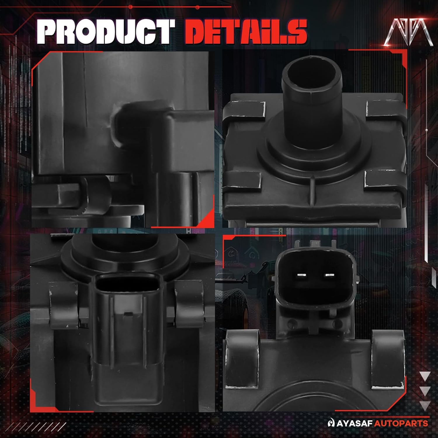 MAYASAF 911-762 Vapor Canister Vent Solenoid Valve fits for Honda Civic 2001-2005/CR-V 2002-2004 1.3L/1.7L/2.0L/2.3L L4, 3.5L V6, for Acura RL 2004 3.5L V6/RSX 2002-2004 2.0L L4