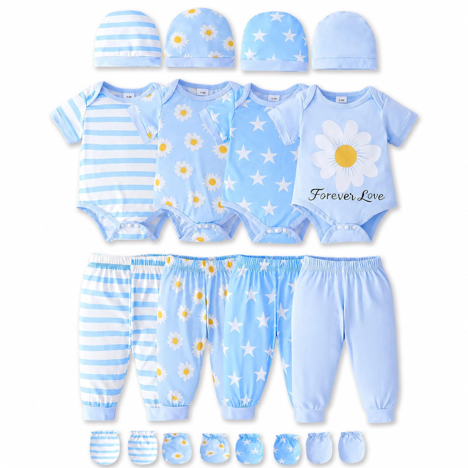 Baby Boy Girl Clothes Preemie Newborn Must Have Infant Essentials Outfits 20 Piece Clothing 0-18 Months