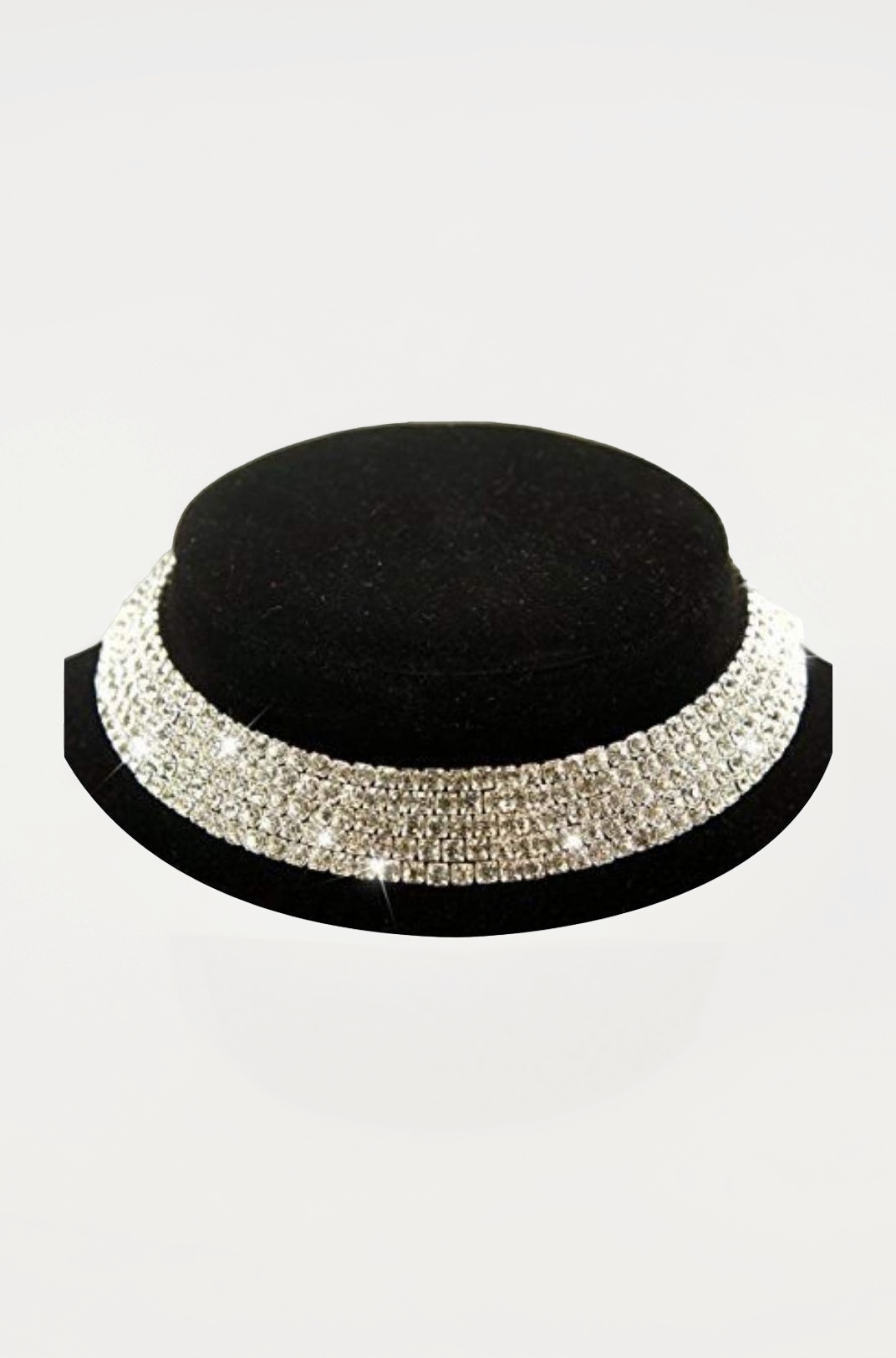 Fashion Jewellery Silver Crystal Rhinestone Choker Necklace for Women.(Valentine Gift Special)