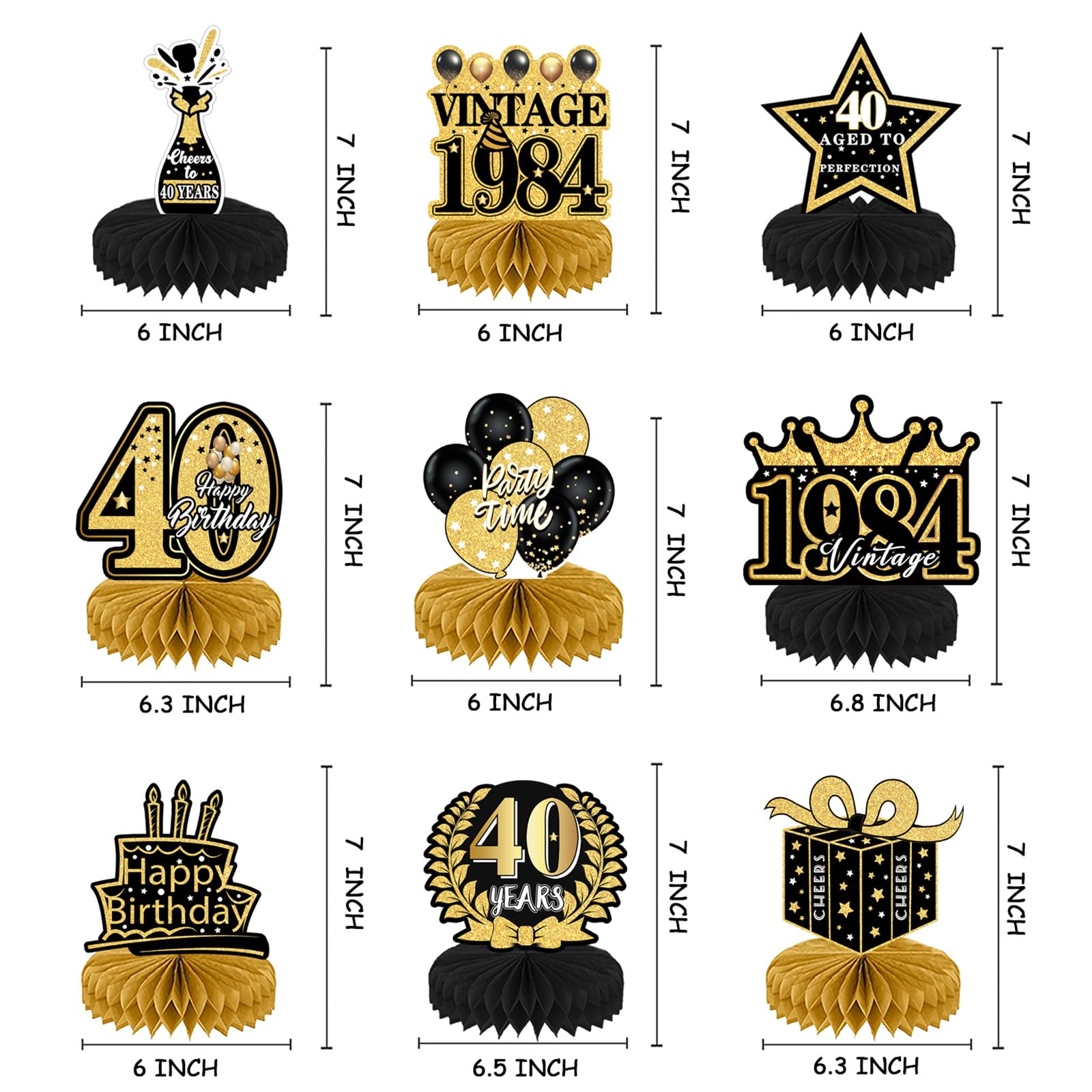 Lot De 400 Confettis Pour Décoration De Table D'anniversaire 40 Ans