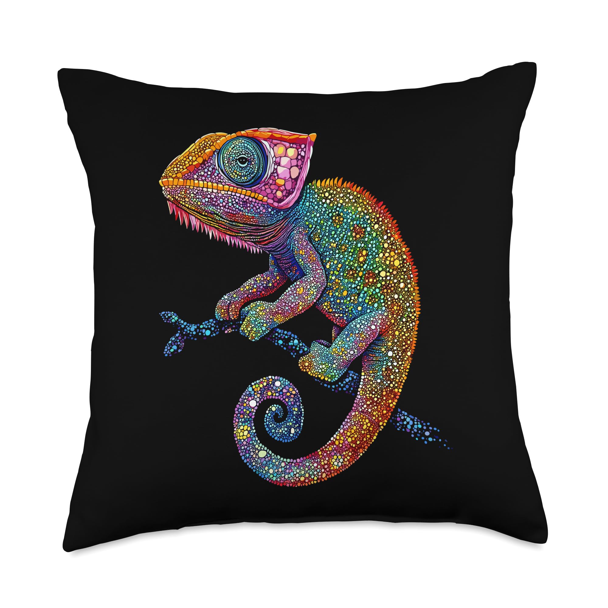Chameleon Reptiles Iguana Lizard Lover Wild Cute Chameleons Throw Pillow