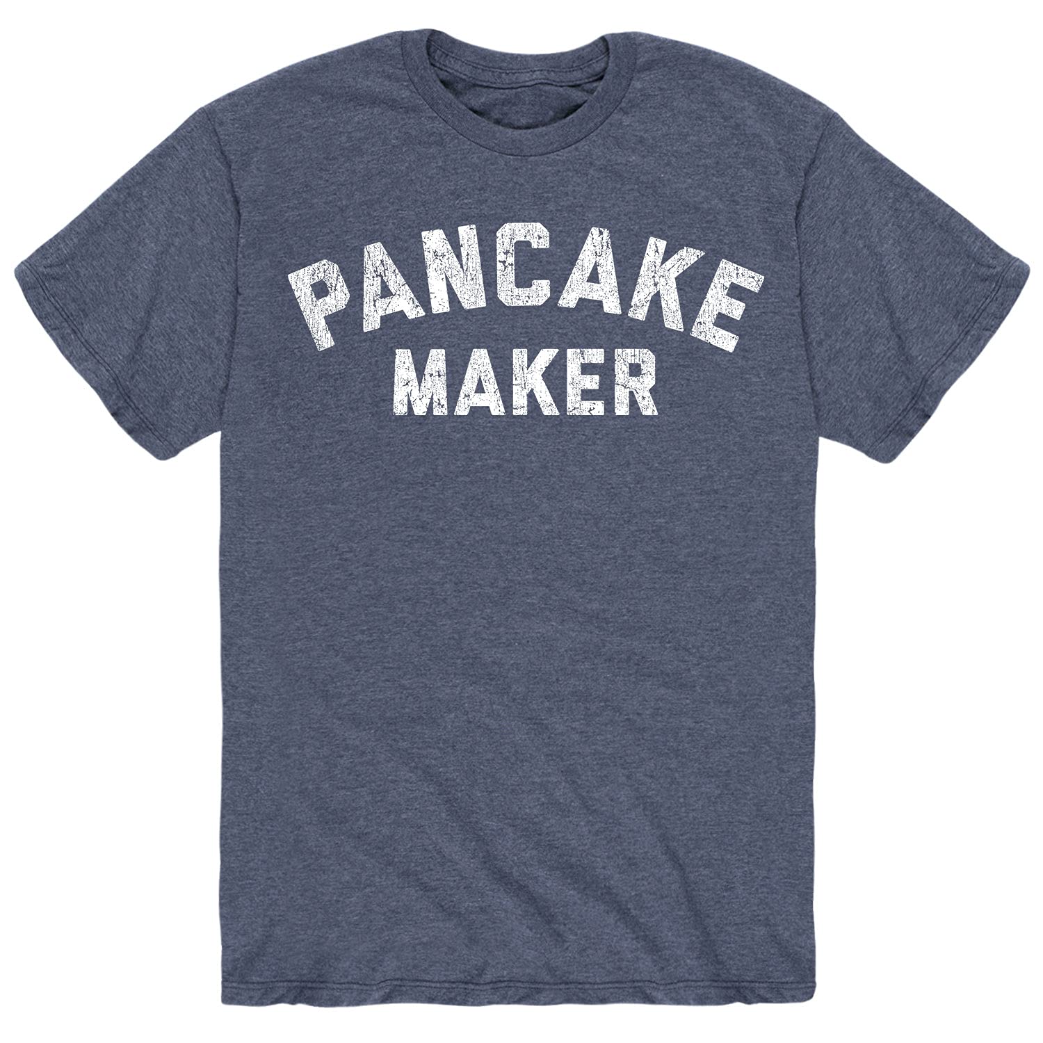 Instant Message - Pancake Maker - Men's Short Sleeve Graphic T-Shirt, Heather Blue, L