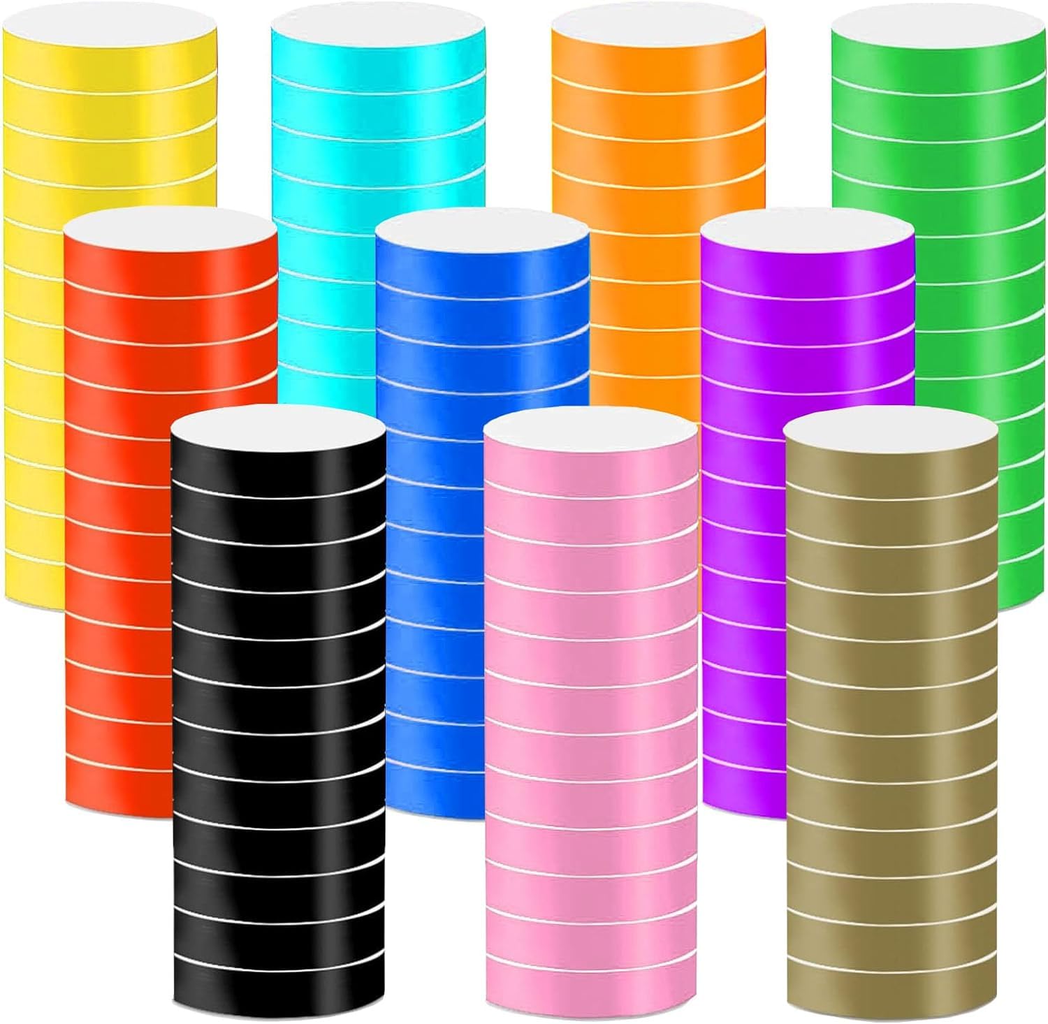 BetterJonny 500 Pcs Colorful Wristbands for Events, Waterproof Party Identification Wristbands for Music Festival