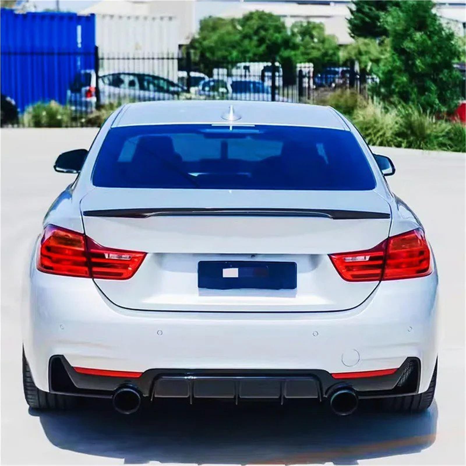 Dla B&MW Seria 4 F33 2013-2020 Spoiler Bagażnika Lotka Tylny Skrzydło Na Klapie Akcesoria Do Modyfikacji Samochodów W Stylu MP Spojler Tylny Trunk Wing(Glossy Black)