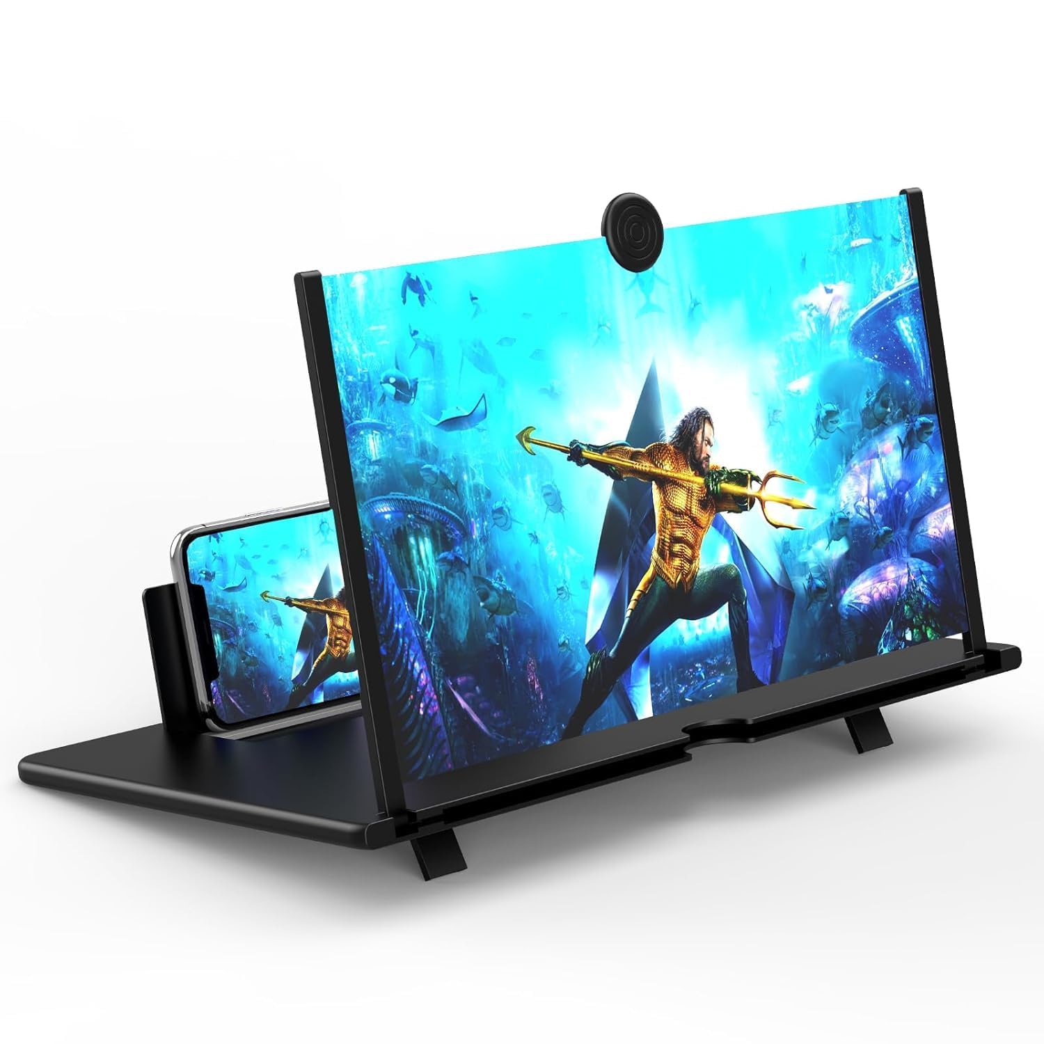 Drumstone (𝐄𝐱𝐥𝐮𝐬𝐢𝐯𝐞 𝟏𝟓 𝐘𝐞𝐚𝐫𝐬 𝐰𝐚𝐫𝐫𝐚𝐧𝐭𝐲) 12 Inch 3D Mobile Screen Magnifier with Foldable Stand, Portable Screen Amplifier for Movies, Gaming & Video Streaming-picture-11