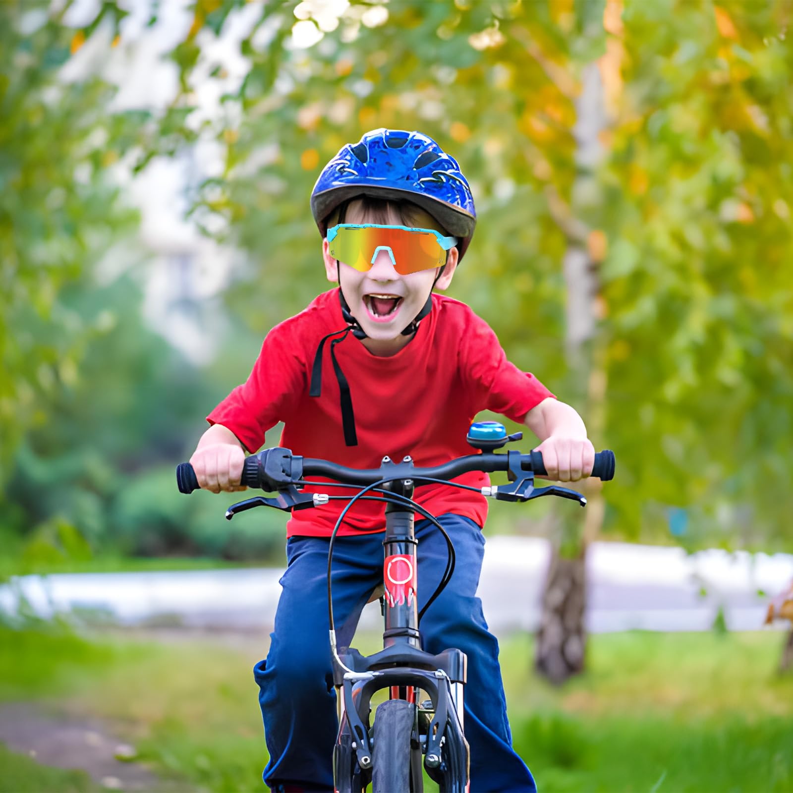 Gafas Sol Niño Niña,Protección UV400 Gafas de Sol Polarizadas Gafas Ciclismo Deportivas Running Tenis Aire Libre