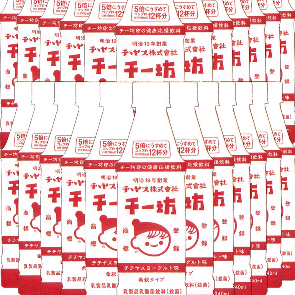 Amazon.co.jp: チチヤス チー坊 乳酸菌飲料 340ml 1箱 24本入り 希釈