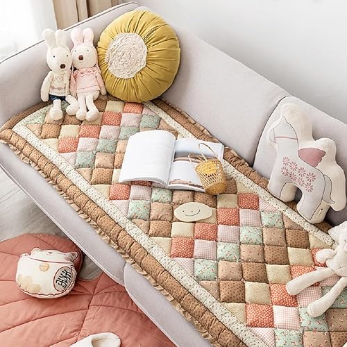 Miniatura 6 de Fundas divertidas para sofá de mascotas con diseño a cuadros en tartán, fundas de sofá para mascotas lavables con 3 cojines, protector de sofá de