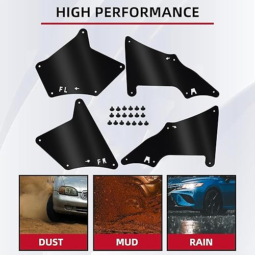 Miniatura 6 de HECASA Protectores contra salpicaduras compatibles con Toyota 4 Runner 2003-2022 FJ Cruiser 2007-2014 2010-2020 Lexus GX460 2003-2009 GX470