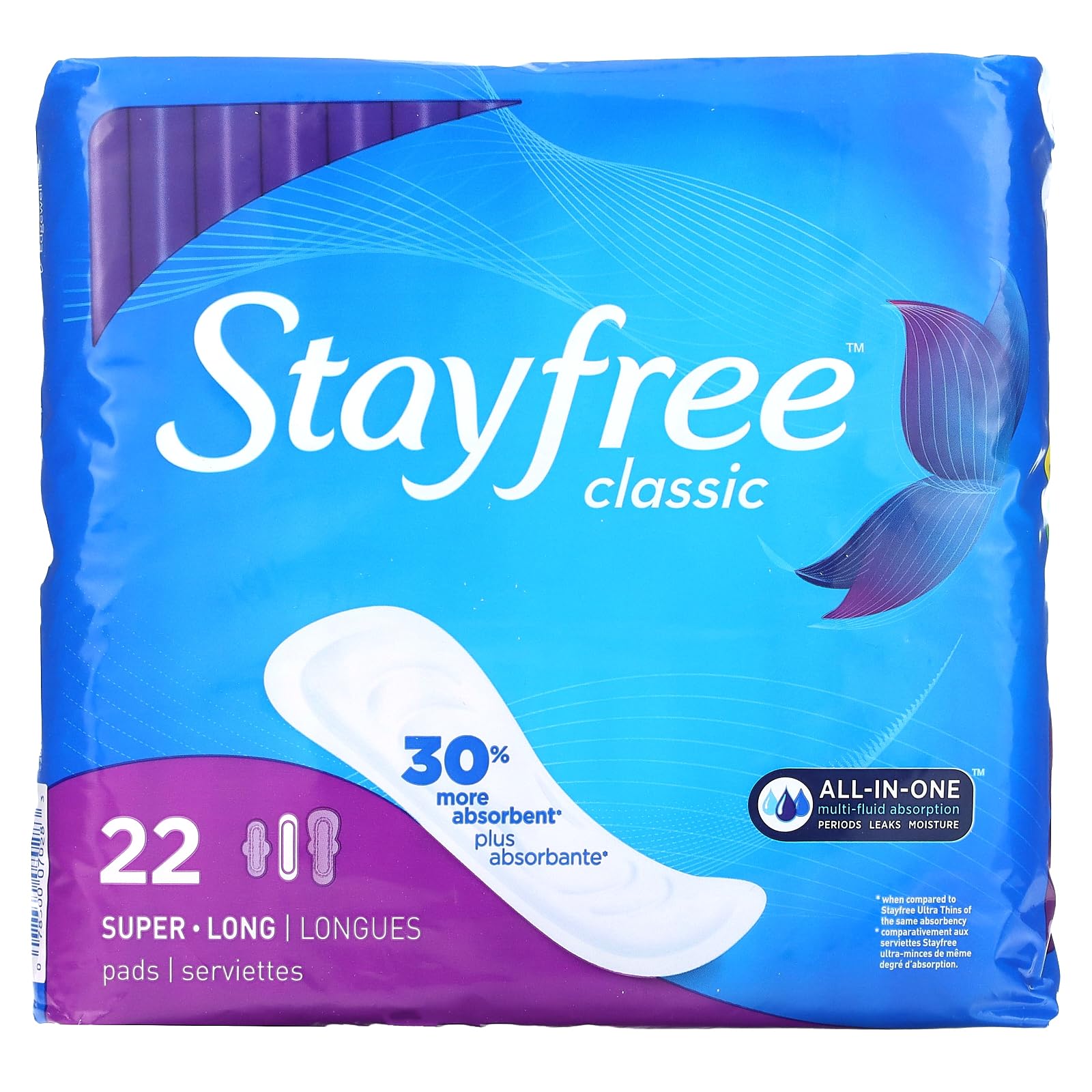 Wholesale Stayfree Maxi Pads Classic 22ct SPR Long