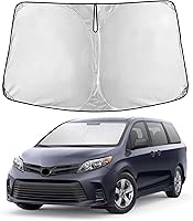 Vista 279 de EcoNour Parasol para parabrisas de camiones con bolsillo de almacenamiento Parasol reflectante de material 240T para protección contra rayos UV