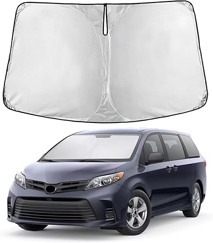 Miniatura 237 de EcoNour Parasol para parabrisas Rivian R1S / R1T 2022-2024 2025 2026, visera solar para parabrisas delantero y ventana, bloqueador de calor UV