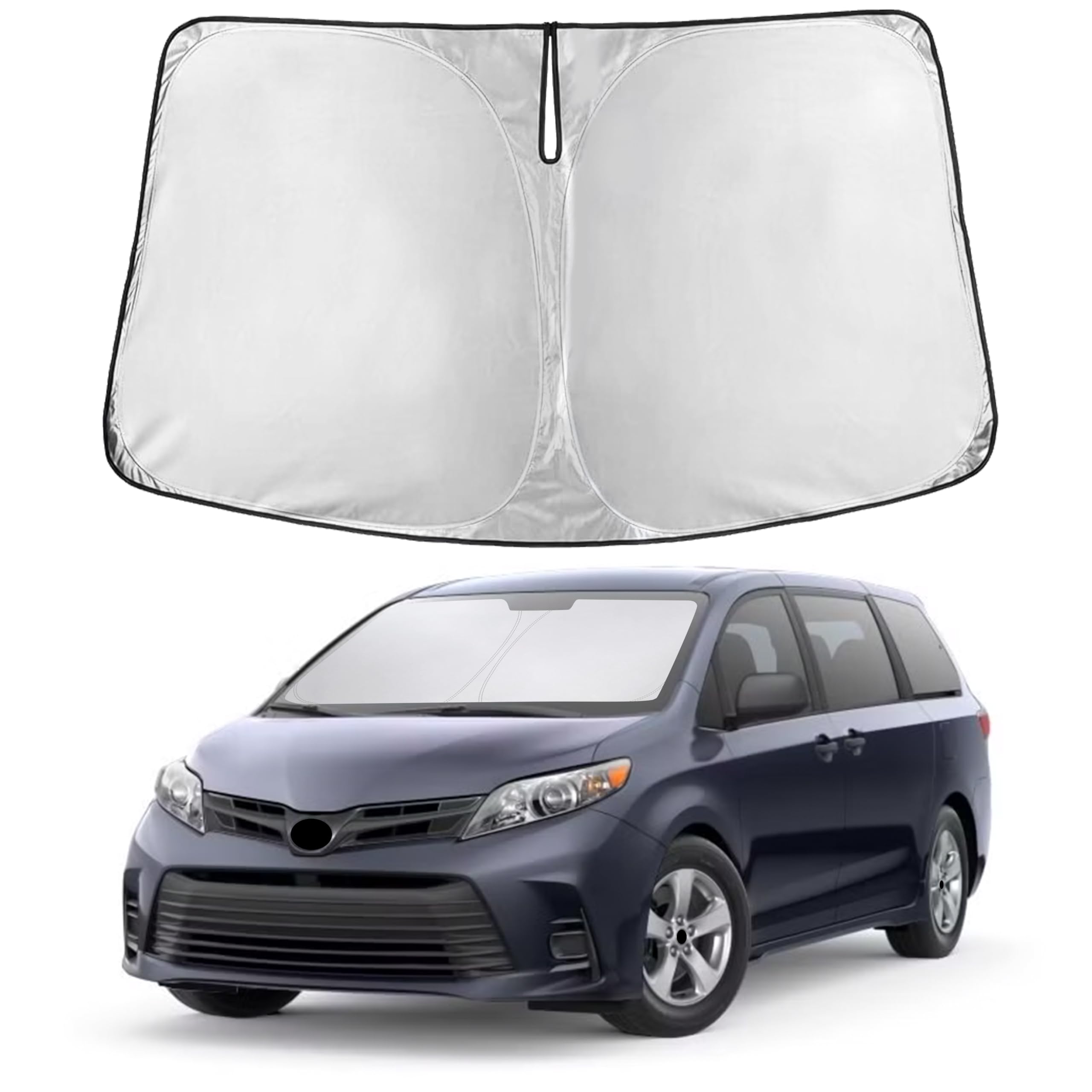EcoNour Windshield Sunshade Compatible for Toyota Sienna 2011-2019 2020