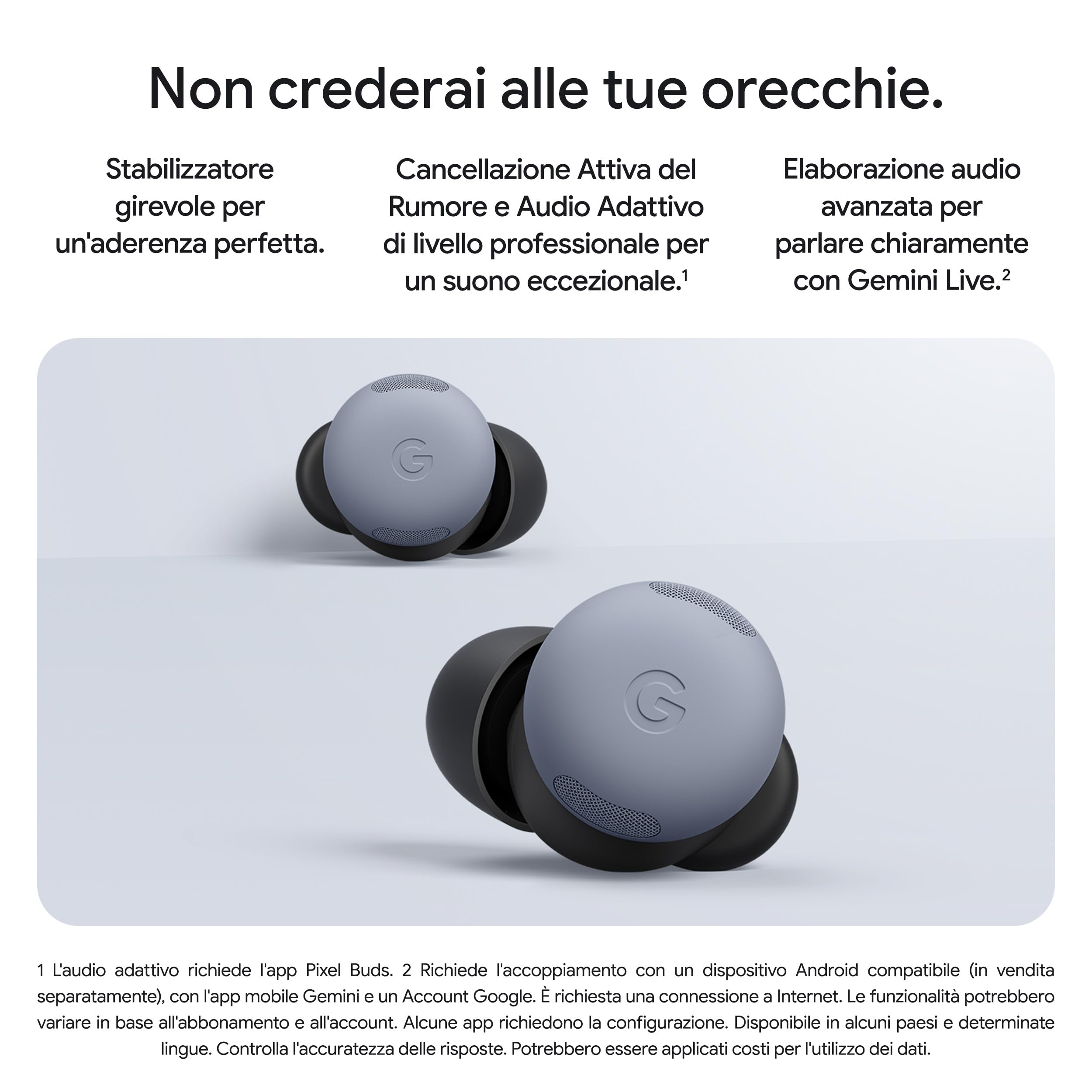 Google Pixel Buds Pro 2 ANC Earphones - Dettaglio