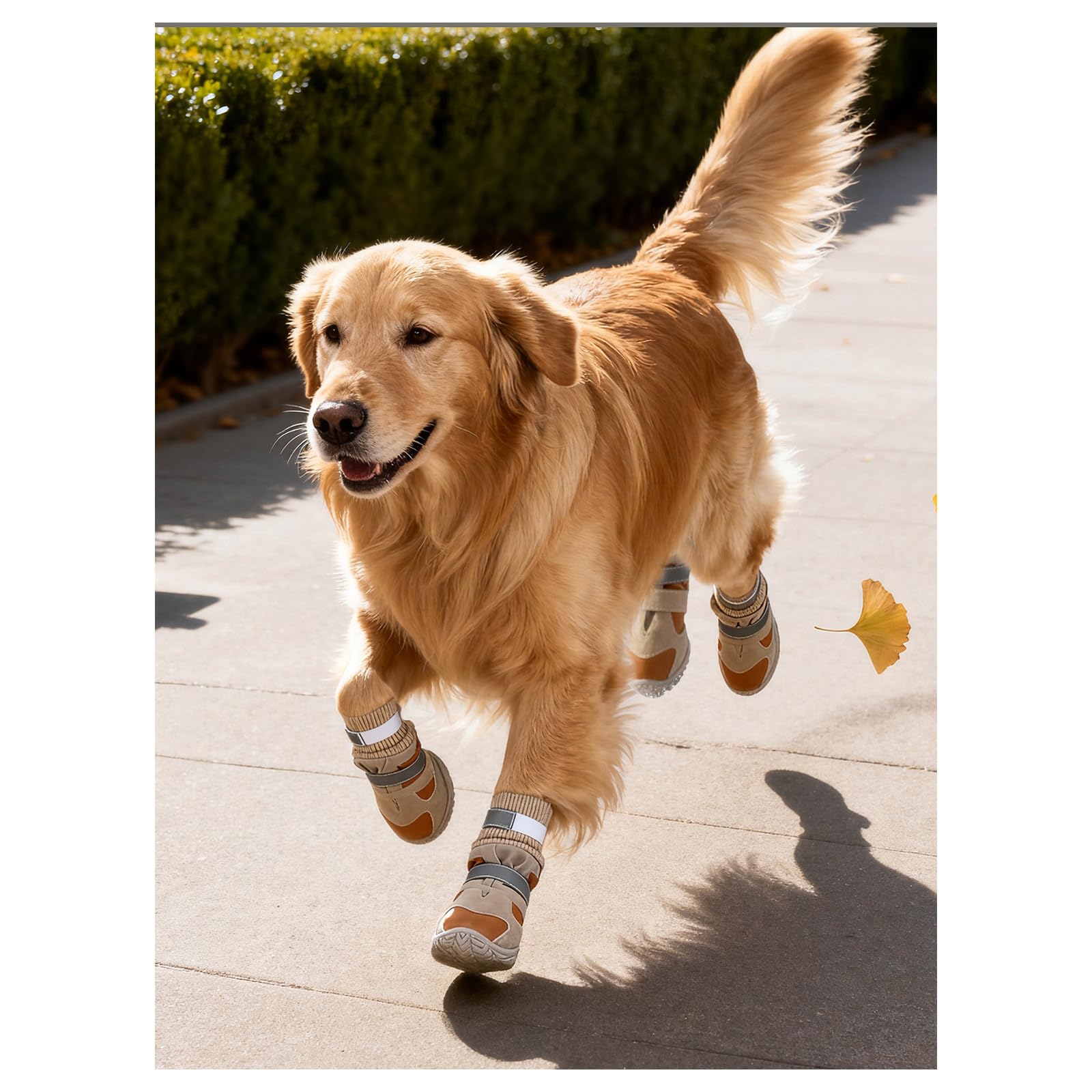 Di 4 protezioni per zampe di cane ispessite antiscivolo suola interna in pile stivali per cani scarpe in peluche per passeggiate escursioni scarpe peluche