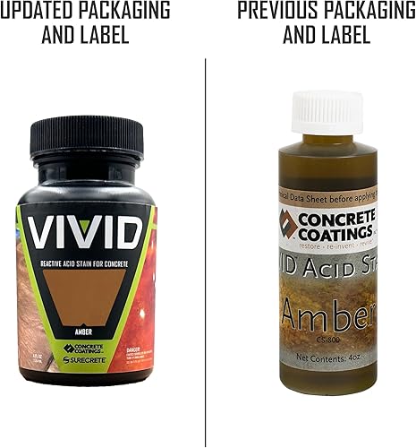 Miniatura 8 de CC Concrete Coatings Tinte ácido vívido para concreto turquesa 4OZ