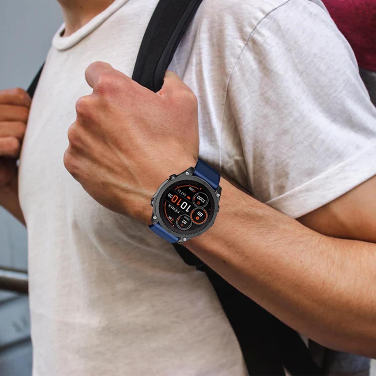 Compatible with Garmin Fenix 8 51mm/Fenix 7X Band, 26mm Easy-fit Sport Silicone Strap for Fenix 7X Pro/Fenix 5X/Fenix 5X Plus/Fenix 6X/Fenix 6X Pro/Fenix 3/Fenix 3 HR Smartwatches - Image 6