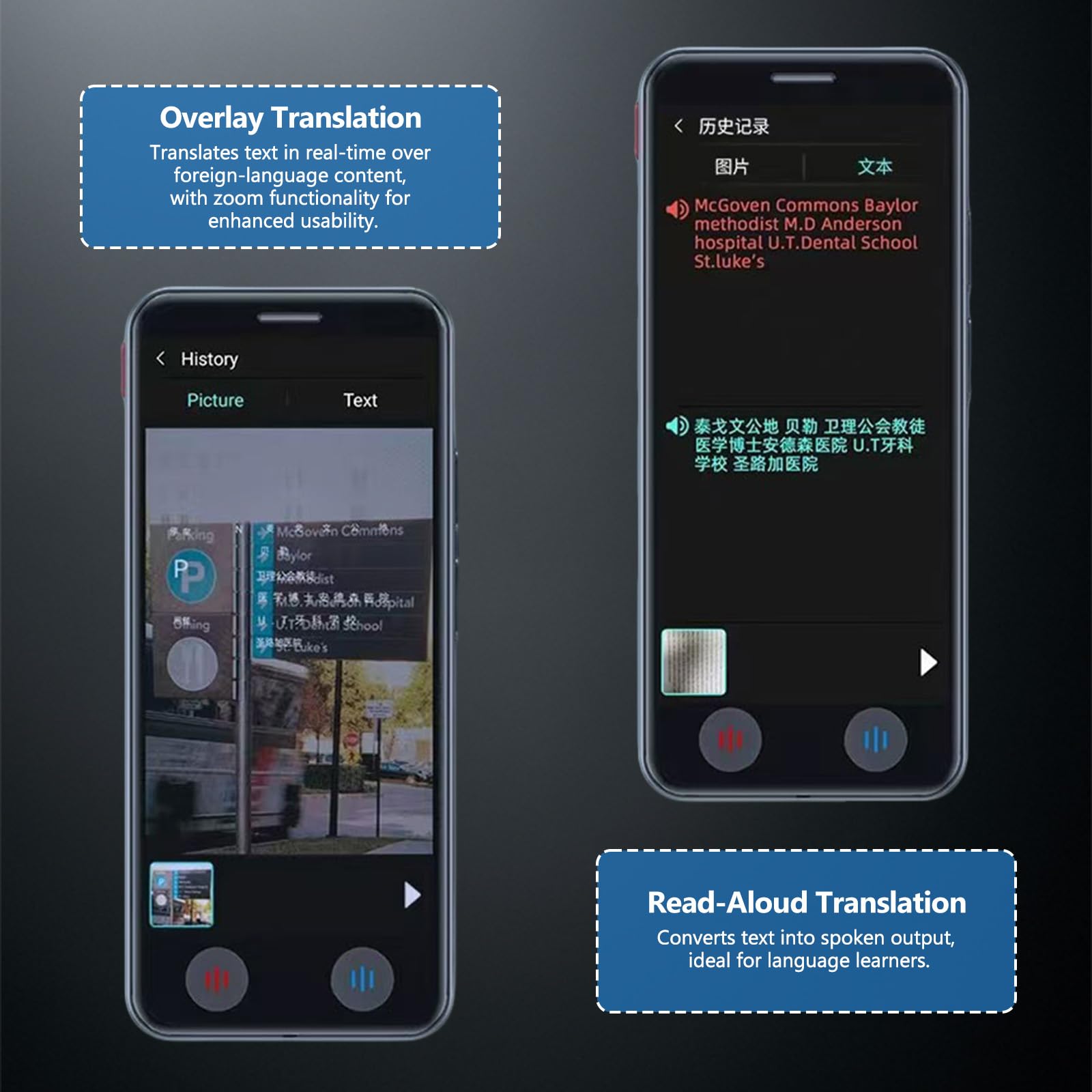 Agrdeed Language Translator Device, 5 inch AI Instant Translator with 139 Languages, Two-Way Real-Time Voice Translation, Online and Offline Portable Voice Text Photo Translation for Travel Business - Image 4