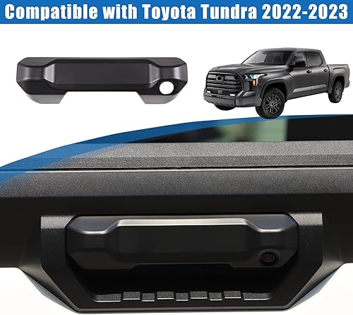 Miniatura 4 de Cubierta para manija de puerta trasera de automóvil compatible con Toyot Tundra 2022-2024 - Manija exterior de la puerta del automóvil, cubierta de