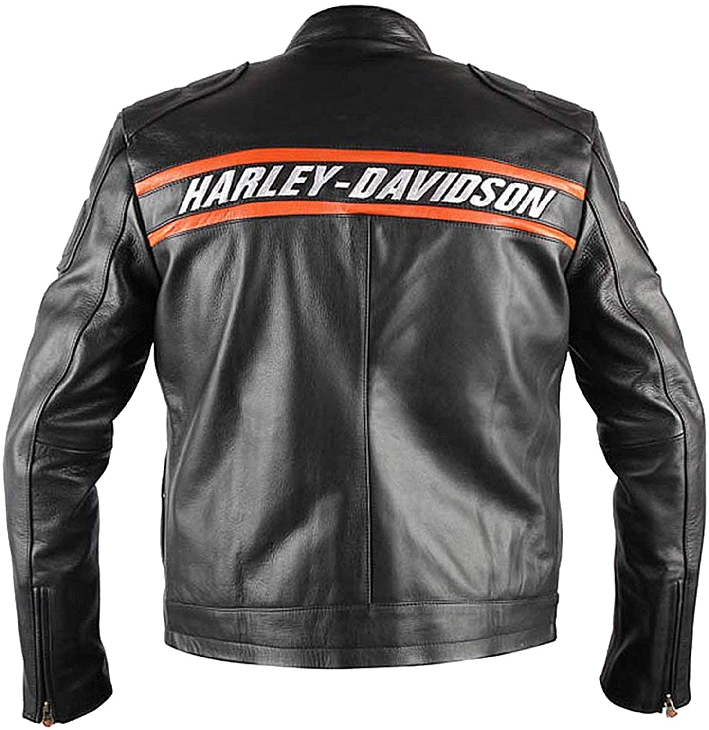 Herren Bill Goldberg Harley Vintage Motorrad Schwarz Lederjacke Stilvolle Biker Freizeitkleidung Vintage Cafe Racer Jacke, schwarz, XL
