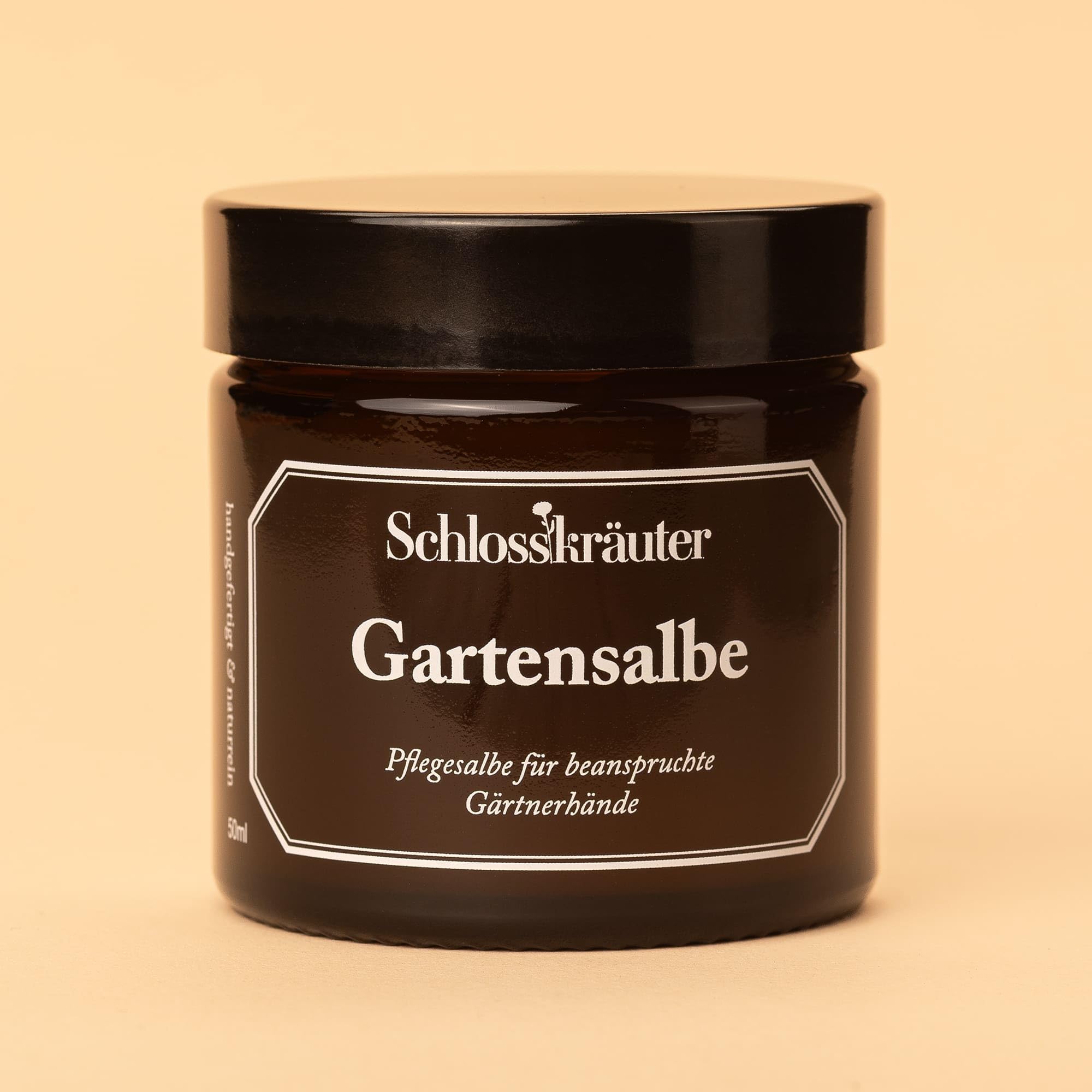 Gartensalbe Handcreme 50ml | Natürliche Pflege ohne chemische Zusätze mit Sheabutter & Bienenwachs | Feste Handcreme & Geschenk für Gärtner