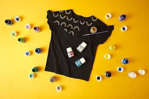 Miniatura 5 de Pebeo Setacolor - Pintura opaca para tela, botella de 1.5 fl oz, color dorado brillante