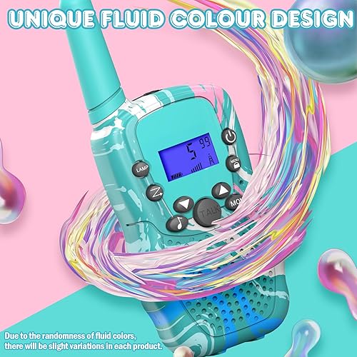 Miniatura 2 de Selieve Juguetes de regalo para niños de 3, 4, 5, 6, 7, 8 años, walkie talkies para niños de largo alcance, paquete de 2 con 22 canales, linterna