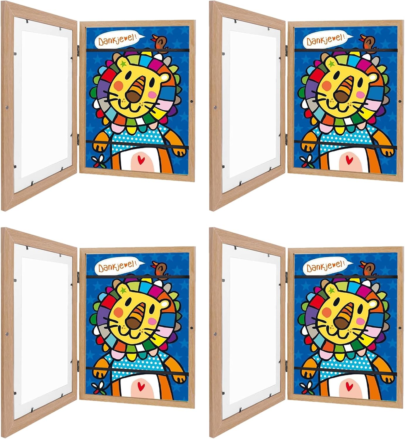 OZZlOR Picture Frame Children's Drawings A4 Children's Art Picture
