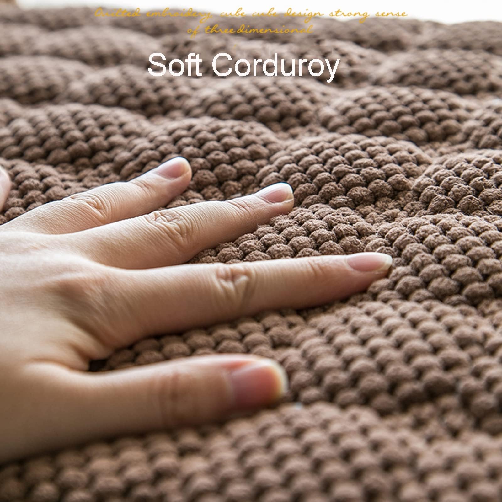 marrone, confezione da 1, cuscino per sedia con laccetti, in memory foam, antiscivolo, 45 x 43 cm, cuscino per sedia/seduta, antiscivolo, cuscino per sedia da cucina, con lacci