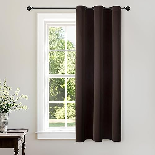 ChrisDowa Grommet Blackout Curtains for Bedroom - Thermal Insulated Room
