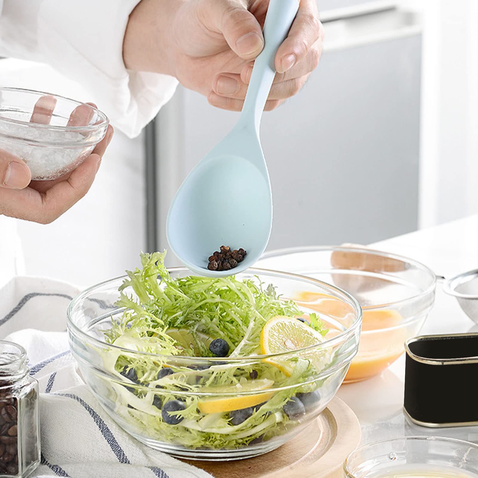 12-teiliges Set Silikon-Küchenutensilien-Set, hitzebeständig, antihaftbeschichtet, BPA-frei, Backutensilien, hitzebeständiger Spatel, Küchenhelfer